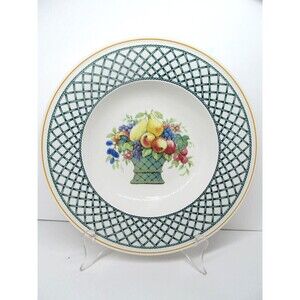 Villeroy And Boch Basket 9 3/8"W X 1 1/2" H Rimmed Soup Bowl EC